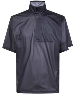 Houdini Sportswear High-Neck Short-Sleeve T-Shirt - Blue