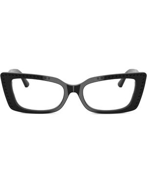 Jimmy Choo Jc3018B Crystal-Embellished Cat-Eye Glasses - Black