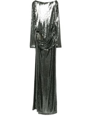Alex Perry Sequin-Embellished Maxi Dress - White