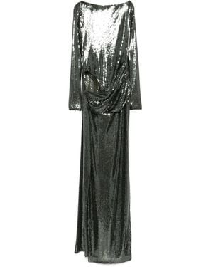 Alex Perry Sequin-Embellished Maxi Dress - White