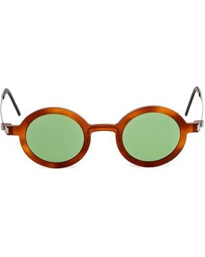 Lindberg Round-Frame Sunglasses - Green