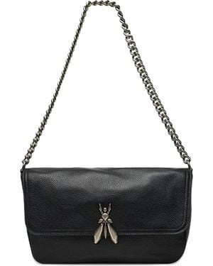 Patrizia Pepe Fly Schoudertas Met Ketting - Zwart