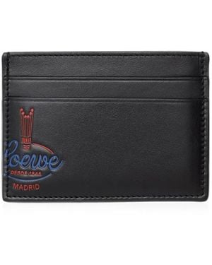 Loewe Logo-Print Cardholder - Black