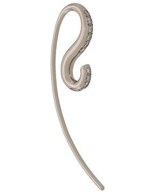Charlotte Chesnais 18Kt Petit Hook Diamond Single Earring - White
