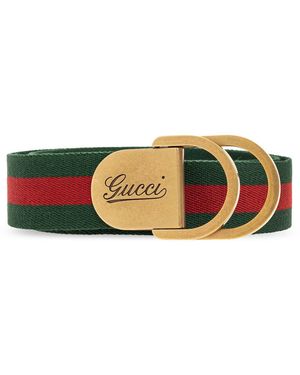 Gucci Ceinture Imprimée À Boucle Logo - Multicolore