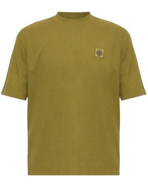 Stone Island Logo-Patch T-Shirt - Green