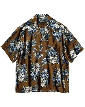 Kapital Maria Aloha Floral-Print Shirt - Grey