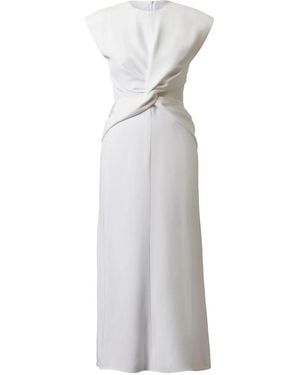 TOVE Silk Midi Dress - White