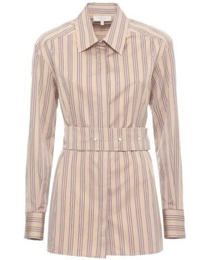 Antonelli Striped Belted Shirt - Pink