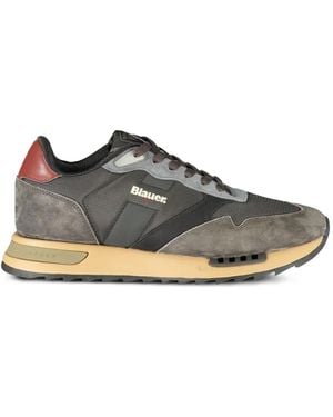 Blauer Ryder Panelled Trainers - Black