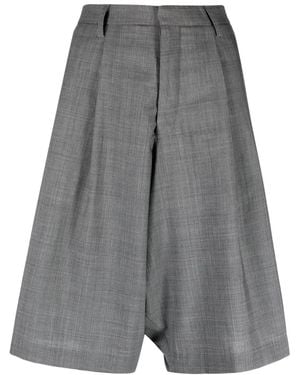 R13 Tailored Knee-Length Shorts - Grey