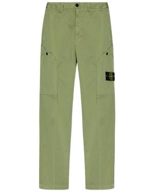 Stone Island Straight Trousers - Green