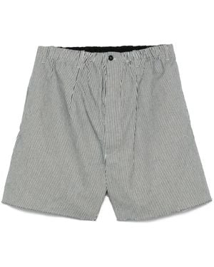 Random Identities Striped Shorts - Grey