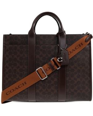 COACH Sac Cabas À Motif Graphique - Noir