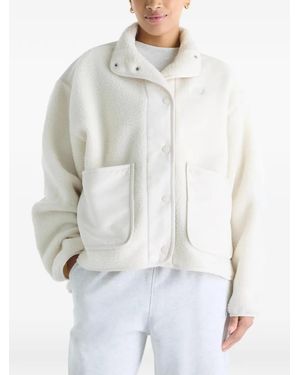 New Balance Veste High Pile En Polaire - White