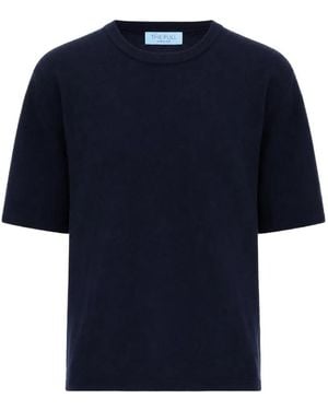 THE PULL Merino-Wool Crew-Neck T-Shirt - Blue