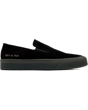 Common Projects Baskets En Daim - Noir