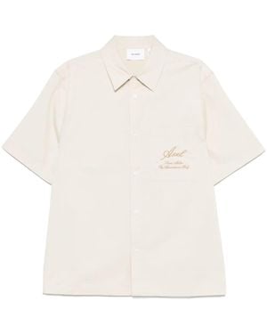 Axel Arigato Stitch Embroidered Shirt - White