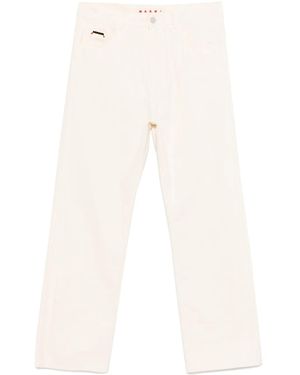 Marni Mélange-Effect Jeans - White