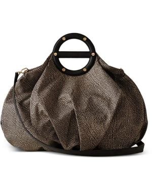 Borbonese Medium Vis-A-Vis Tote Bag - Brown