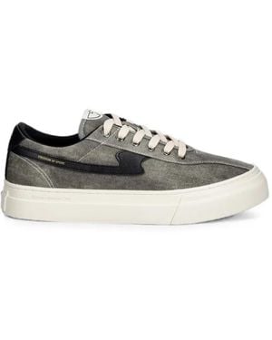 Stepney Workers Club S-Strike Logo-Patch Low-Top Trainers - White