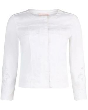 Liu Jo Appliqué Jacket - White