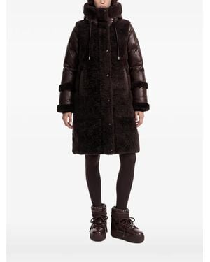 Rudsak Shelley Mixed-Media Quilted Coat - Black