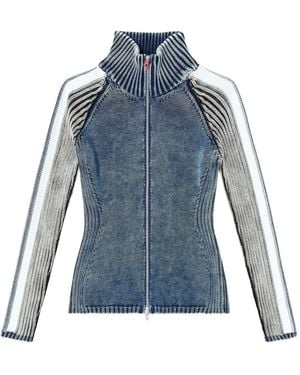 DIESEL M-Estrella Striped Jacket - Blue