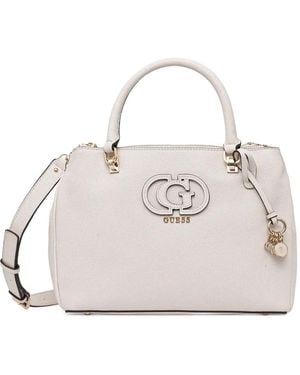 Guess Borsa A Tracolla Con Applicazione - Bianco