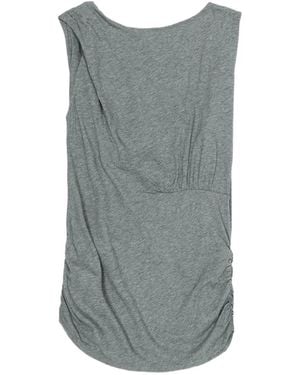 Bimba Y Lola Backless Ruched Tank Top - Grey