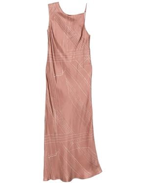 Alysi Asymmetric Maxi Dress - Pink