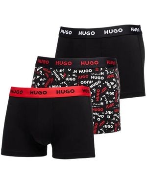 HUGO Pack De Tres Calzoncillos - Negro