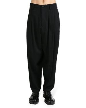 Yohji Yamamoto 8 Tucks Trousers - Black