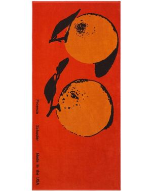 Proenza Schouler Graphic-Print Beach Towel - Orange