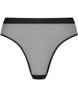 Maison Close Corps À Corps Thong - Grey