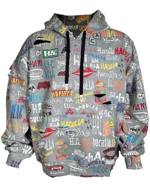 Haculla Sudadera Con Capucha Y Logo - Gris