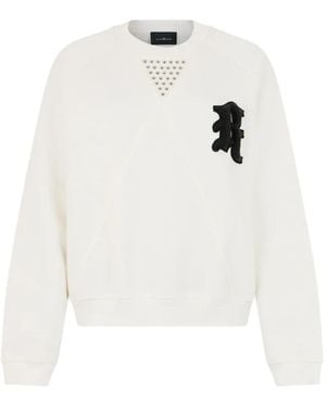 John Richmond Sudadera Con Parche Del Logo - Blanco