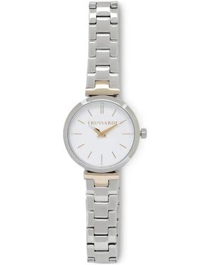 Trussardi Reloj Dial De 30 Mm - Blanco