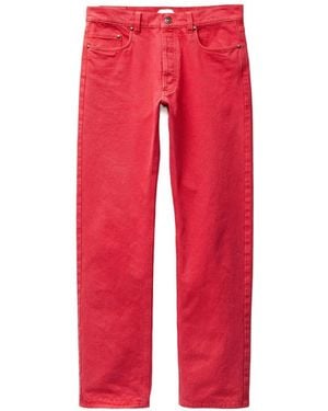 Versace Cotton Denim Medusa Jeans - Red