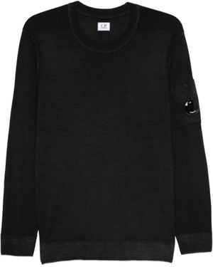 C.P. Company Pullover Mit Lens-Detail - Schwarz