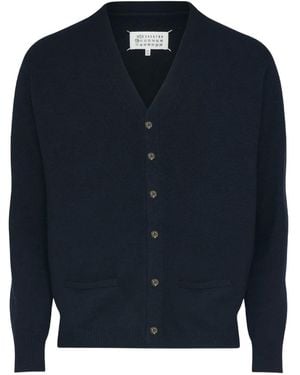 Maison Margiela ボタン カーディガン - ブルー