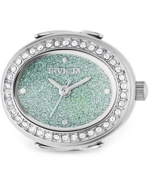 INVICTA WATCH Mini Ring 24Mm Crystal-Embellished Watch - Green