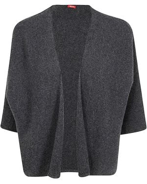 Apuntob Open-front Cardigan - グレー