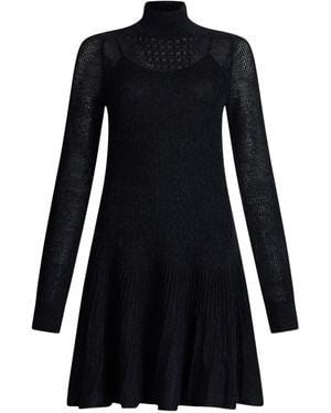 Liu Jo Turtleneck Mini Dress - Black