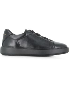 Officine Creative Leather Lace-Up Sneakers - Black