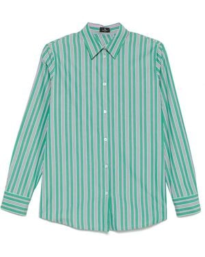 Etro ストライプ シャツ - グリーン