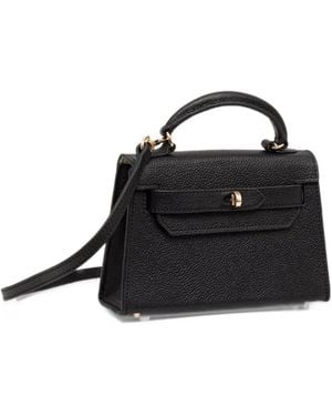 Silvian Heach X New Martina Sanitá Grainy-Effect Shoulder Bag - Black