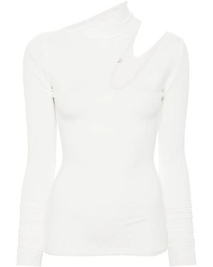 MANURI Bambina Cut-Out Detail Top - White