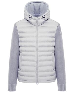 Colmar Hybrid Logo-Patch Padded Jacket - Gray