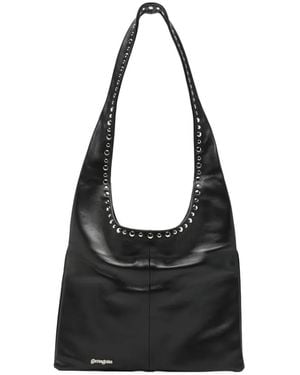 GIMAGUAS Blanca Studded Shoulder Bag - Black